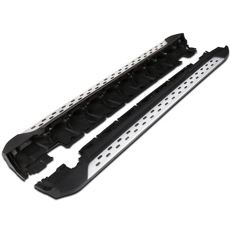 Spec-D Tuning Mercedes Glk X204 Aluminum Side Step Bars 2Pc 10-15 SSBOE-X20410-LN